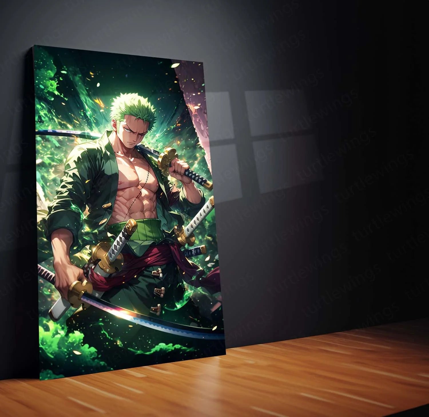 Roronoa Zoro Metal Poster: The Pirate Hunter