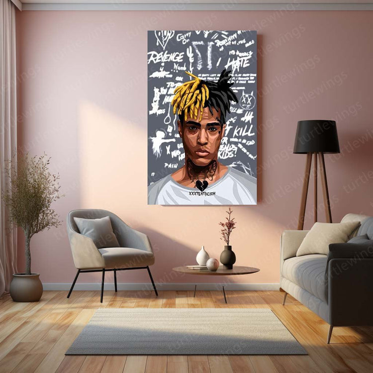 Musical Legacy - XXXTentacion Metal Poster | Hip-Hop Icon Wall Art | HD Print