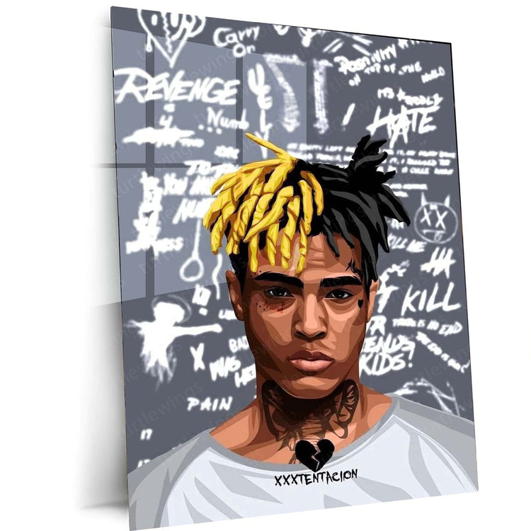 Musical Legacy - XXXTentacion Metal Poster | Hip-Hop Icon Wall Art | HD Print