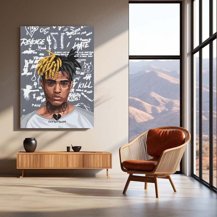 Musical Legacy - XXXTentacion Metal Poster | Hip-Hop Icon Wall Art | HD Print