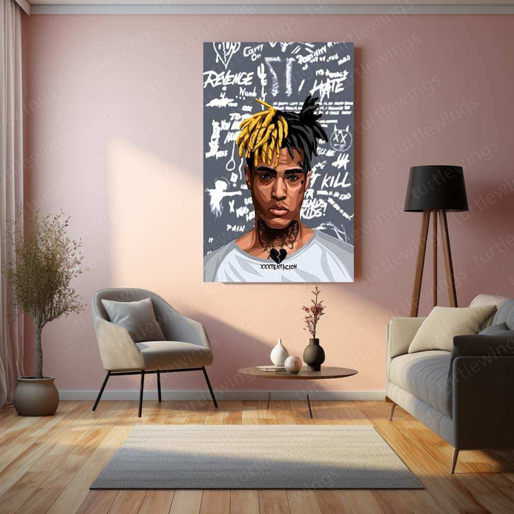 Street Art XXXTentacion American Rapper Singer Songwriter Popular Music Poster Wall Art - TURTLEWINGS 