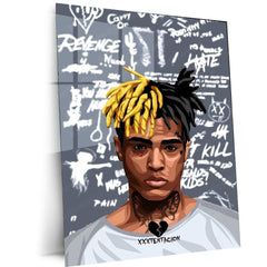 Street Art XXXTentacion American Rapper Singer Songwriter Popular Music Poster Wall Art