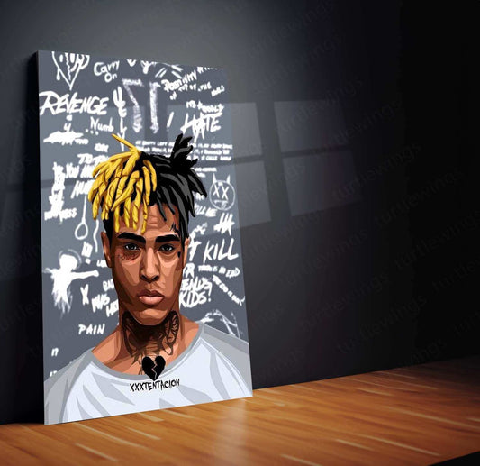 Street Art XXXTentacion American Rapper Singer Songwriter Popular Music Poster Wall Art - TURTLEWINGS 