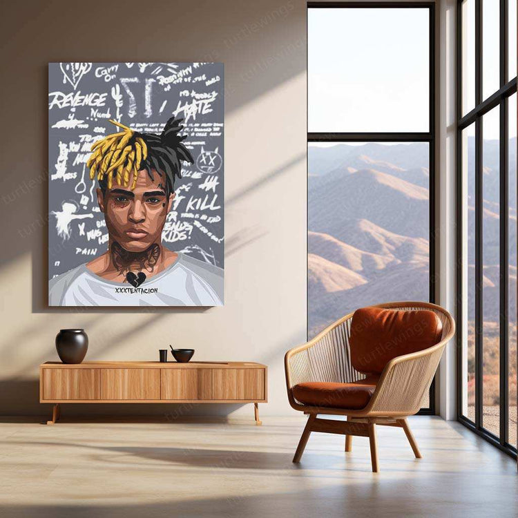 Street Art XXXTentacion American Rapper Singer Songwriter Popular Music Poster Wall Art - TURTLEWINGS 