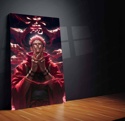 Ryomen Sukuna Metal Poster - Jujutsu Kaisen -4