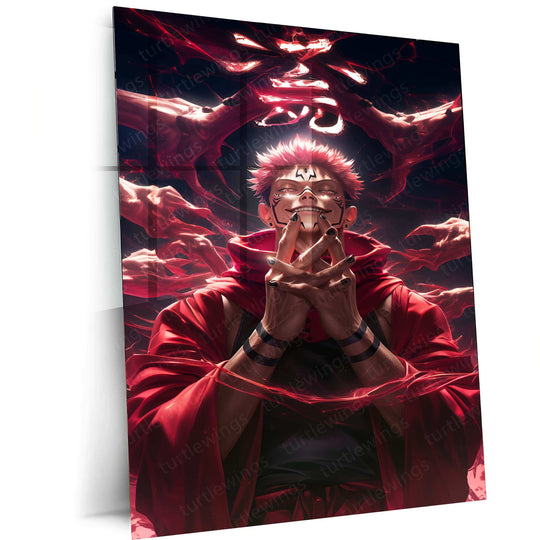 Sukuna – Jujutsu Kaisen Metal Poster - TURTLEWINGS 