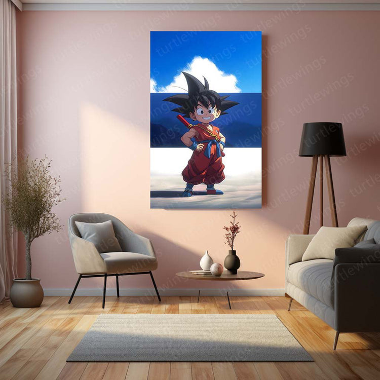 Baby Goku Metal Poster - Dragon Ball