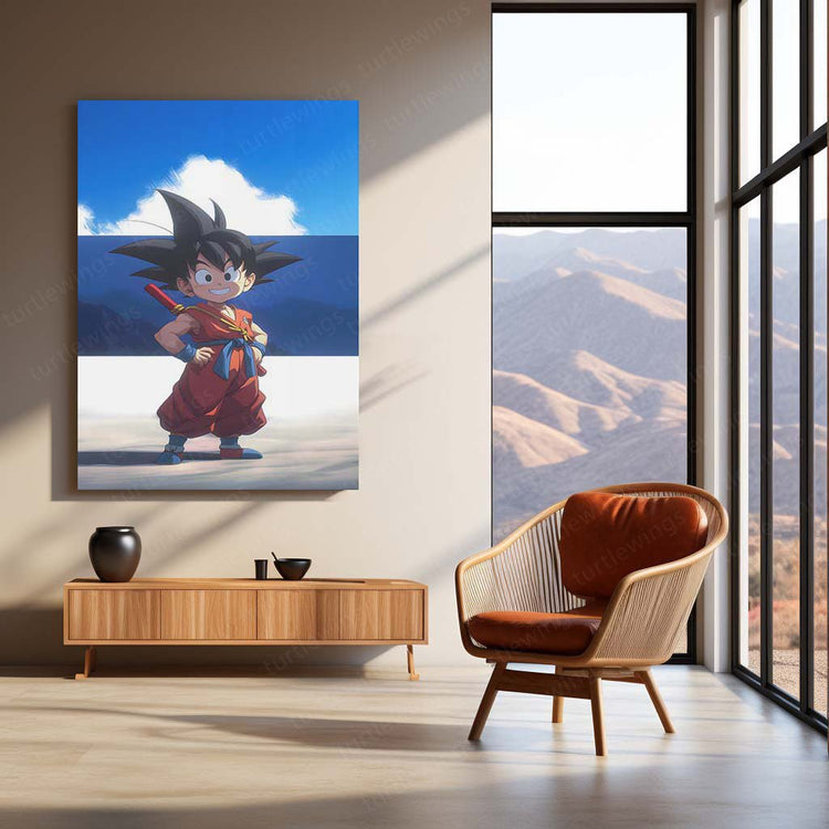 Baby Goku Metal Poster - Dragon Ball