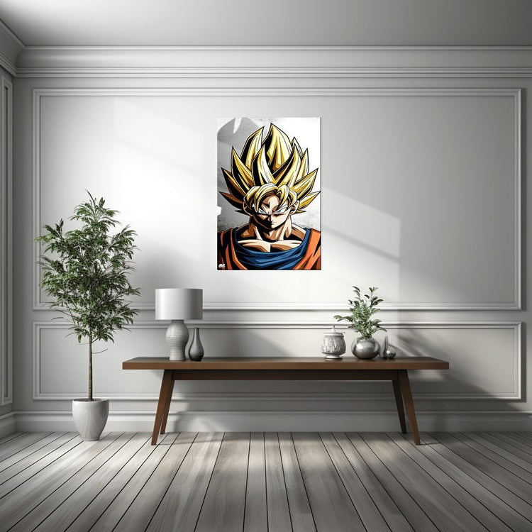 Turtlewings | Goku from DBZ Metal Print | Iconic Anime Wall Decor | HD Quality