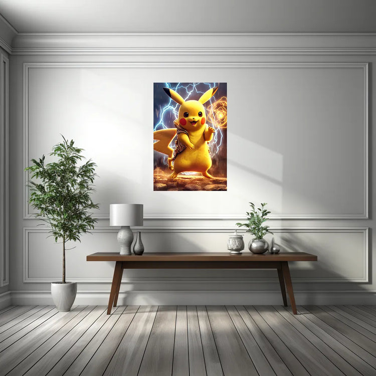 Pikachu Metal Poster Pokemon - TURTLEWINGS 