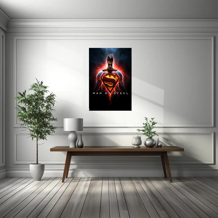 Superman Dc Metal Poster - TURTLEWINGS 