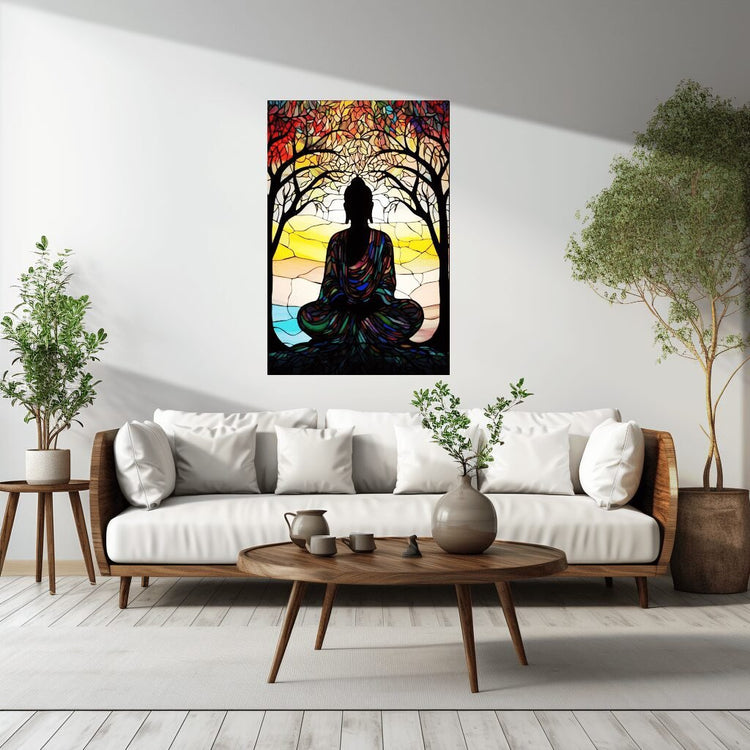 Turtlewings | Lord Buddha Metal Print | Spiritual Wall Art | Tranquil Decor