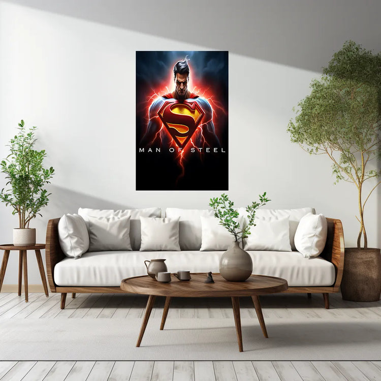 Superman Dc Metal Poster - TURTLEWINGS 