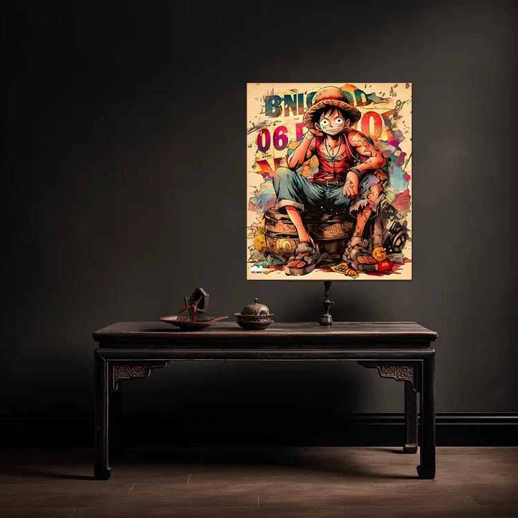 Luffy One Piece Metal Poster - TURTLEWINGS 