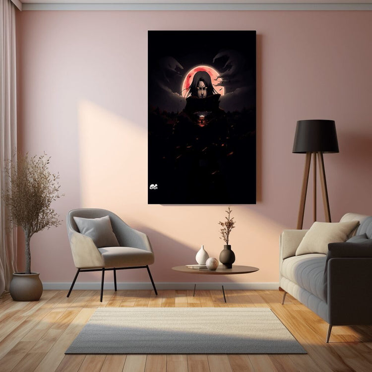 Turtlewings | Itachi Uchiha Metal Print | Anime Wall Art | HD Quality