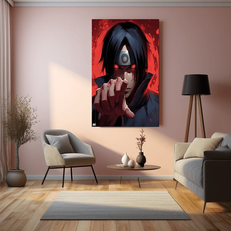 Turtlewings | Itachi Uchiha Metal Print | Anime Wall Art | HD Quality.