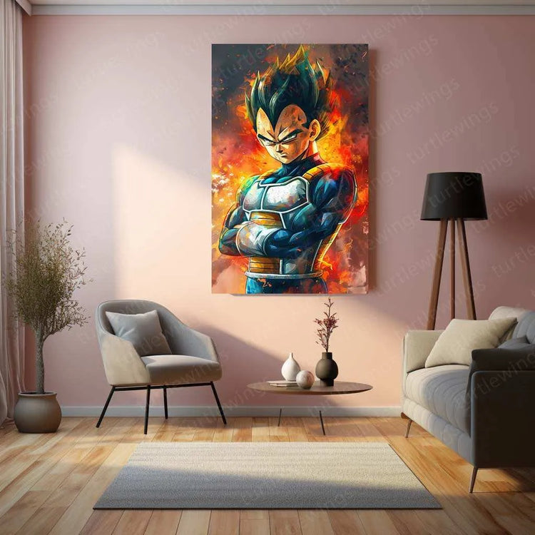 VEGETA – DbZ Metal Poster 5 - TURTLEWINGS 