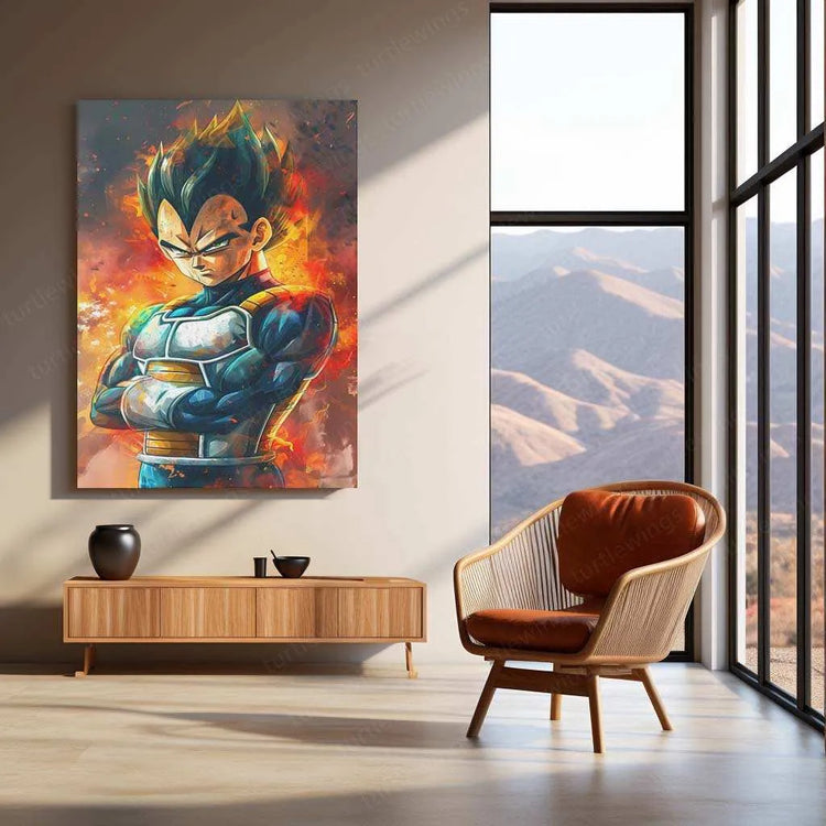 VEGETA – DbZ Metal Poster 5 - TURTLEWINGS 