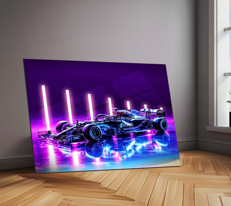 Mercedes-AMG F1 W12 E Performance Metal Poster | High-Performance Racing Art