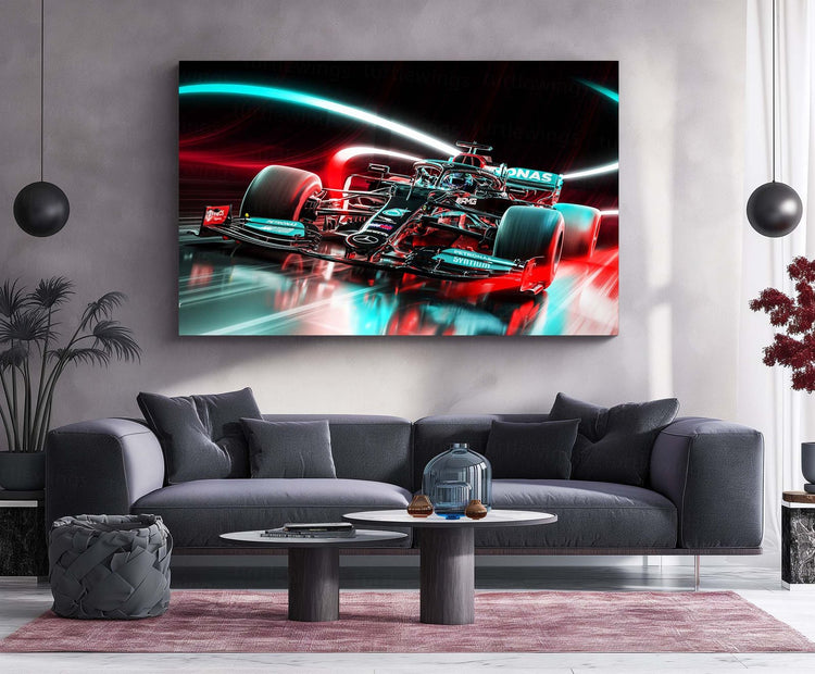 Mercedes-AMG F1 W12 E Performance Metal Poster | High-Performance Racing Art 4