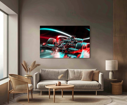 Mercedes-AMG Petronas F1 Metal Poster | Formula 1 Racing Artwork | Silver Arrows Wall Decor - TURTLEWINGS 