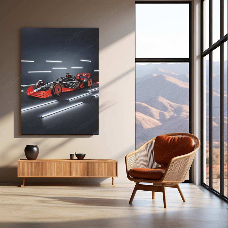 Audi F1 Metal Poster | Formula 1 Racing Artwork | Motorsport Wall Decor - TURTLEWINGS 