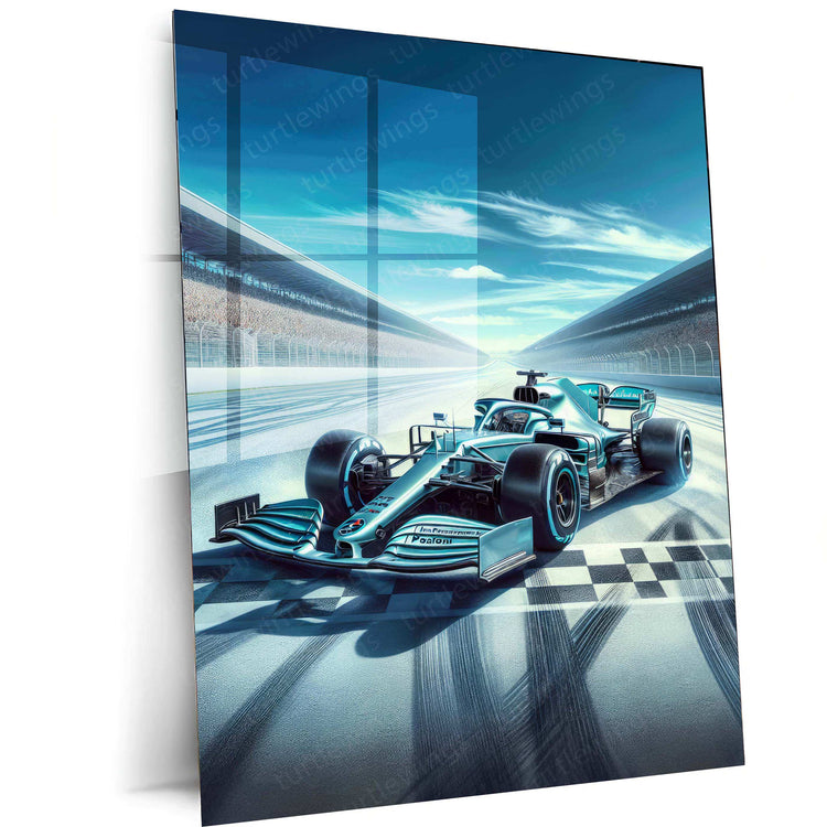 Formula 1 Metal Poster | F1 Racing Artwork | Motorsport Wall Decor - TURTLEWINGS 