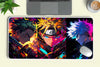 Zoro, Naruto, and Gojo Deskmat - Ultimate Anime Trio