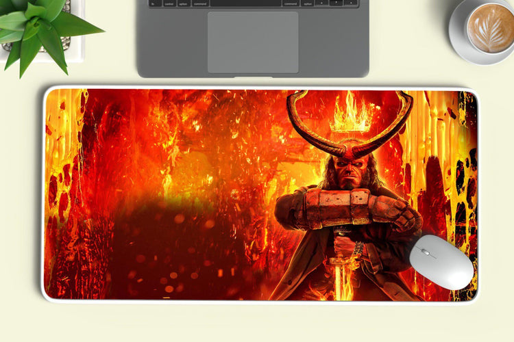 thedemon's Precision: TurtleWings Hellboy Multicolor Large Mousepad ? Embrace the Dark Heroic Style