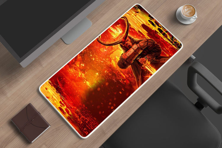 thedemon's Precision: TurtleWings Hellboy Multicolor Large Mousepad ? Embrace the Dark Heroic Style