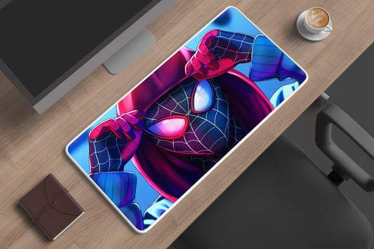 Close-Up Swings: TurtleWings Spiderman Closeup Look Multicolor Large Mousepad ? Swinging Style in Every Detail!