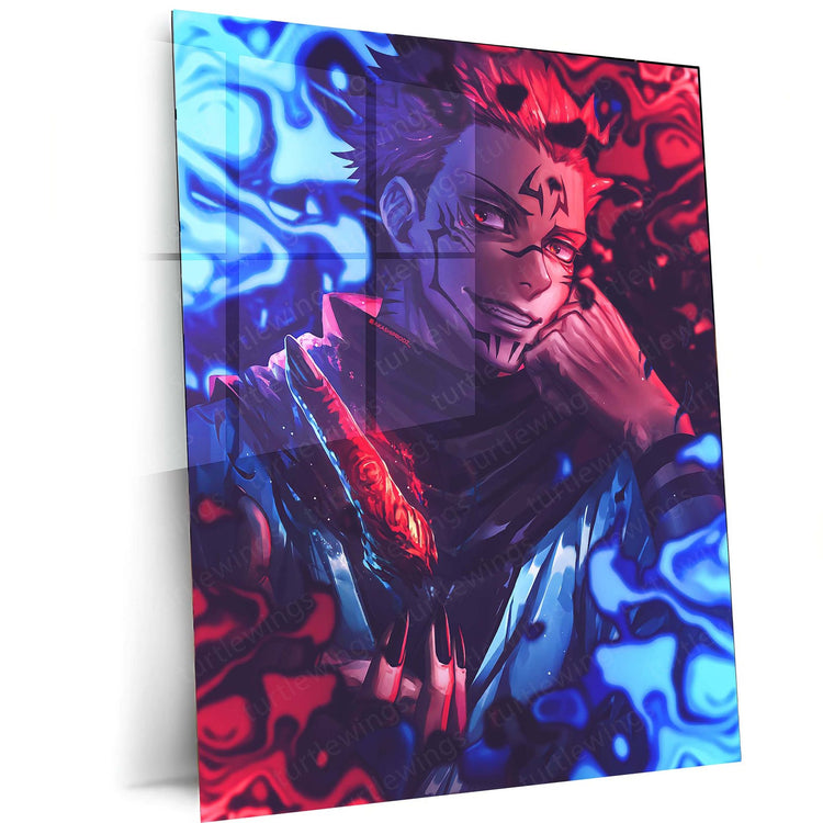 Ryomen Sukuna Metal Poster - Jujutsu Kaisen -5