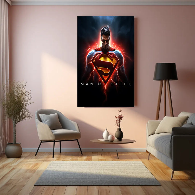 Superman Dc Metal Poster - TURTLEWINGS 