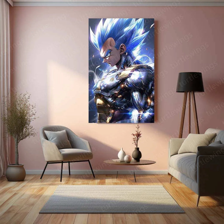 VEGETA – DbZ Metal Poster 2 - TURTLEWINGS 