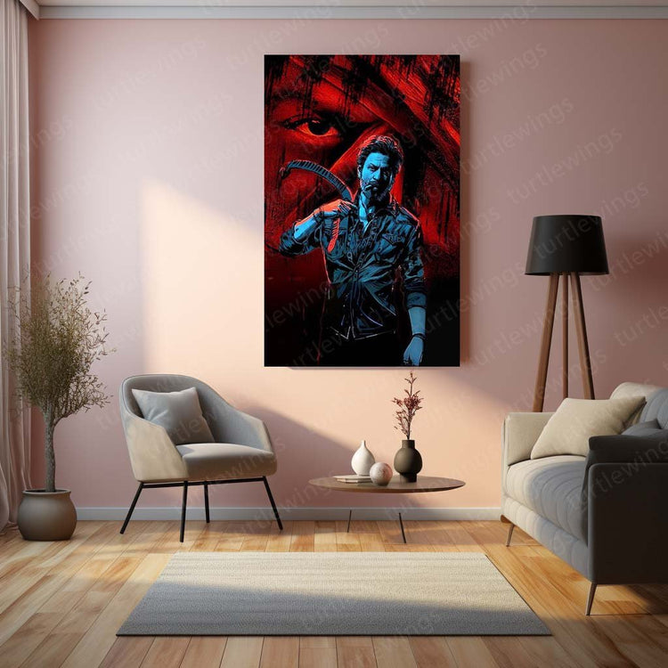 Bollywood Legend - Shah Rukh Khan Poster Metal Poster | Iconic Wall Art | HD Print