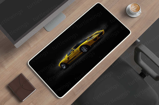 2005 Yellow Ford GT Deskmat - TURTLEWINGS 