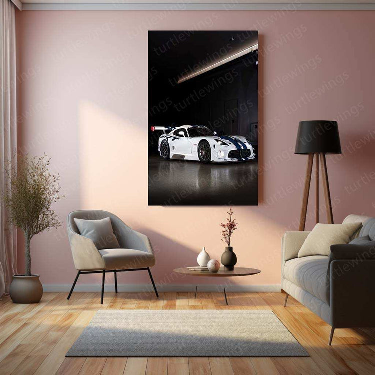 2014 Dodge SRT Viper GT3 Metal Poster | Legendary American Race Car Wall Art - TURTLEWINGS 