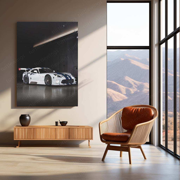 2014 Dodge SRT Viper GT3 Metal Poster | Legendary American Race Car Wall Art - TURTLEWINGS 