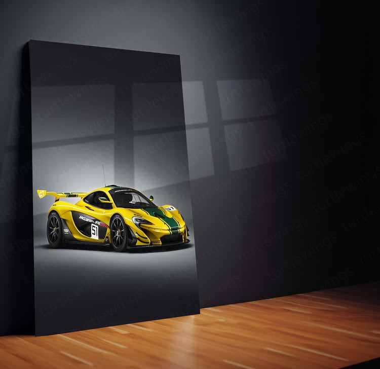 2015 McLaren P1 GTR Metal Poster | Supercar Art