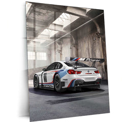 2016 BMW M6 GT3 Metal Poster | Racing Excellence & High-Performance Car Art