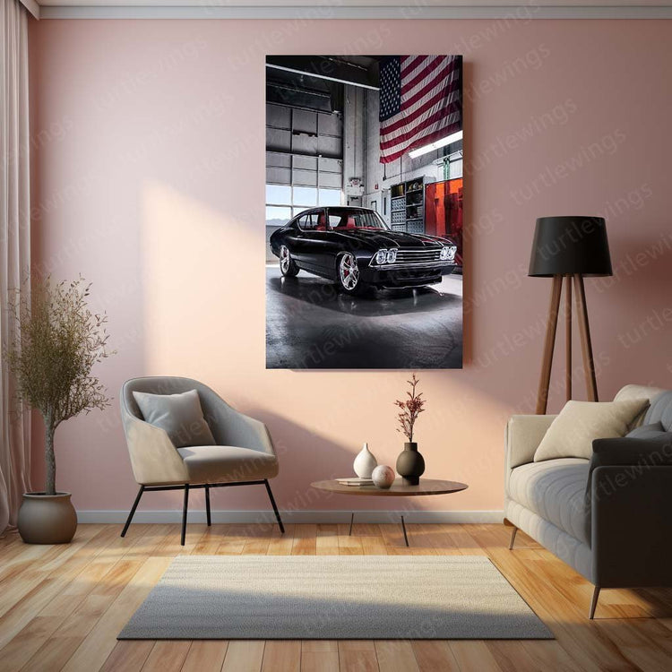 2016 Chevrolet Chevelle Slammer Metal Poster | Custom Car Art