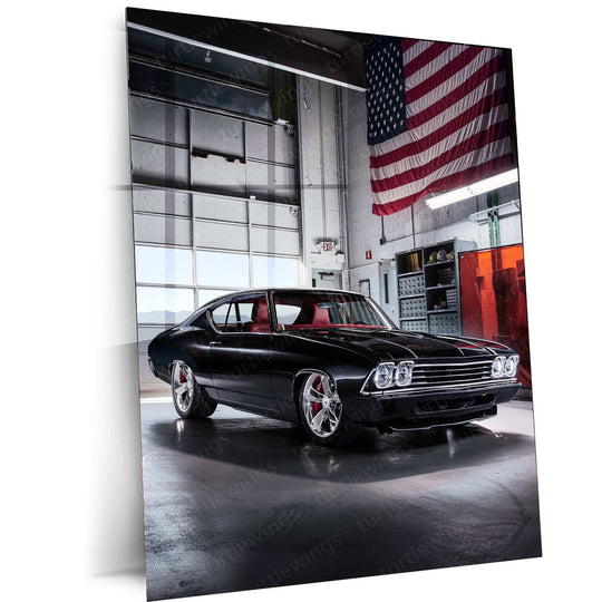 2016 Chevrolet Chevelle Slammer Concept Metal Poster | Classic Muscle Car Art - TURTLEWINGS 