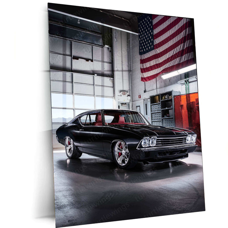 2016 Chevrolet Chevelle Slammer Concept Metal Poster | Classic Muscle Car Art - TURTLEWINGS 