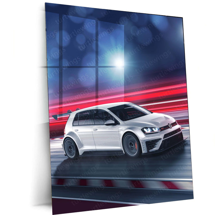 2016 Volkswagen Golf GTI TCR Metal Poster | Racing Art