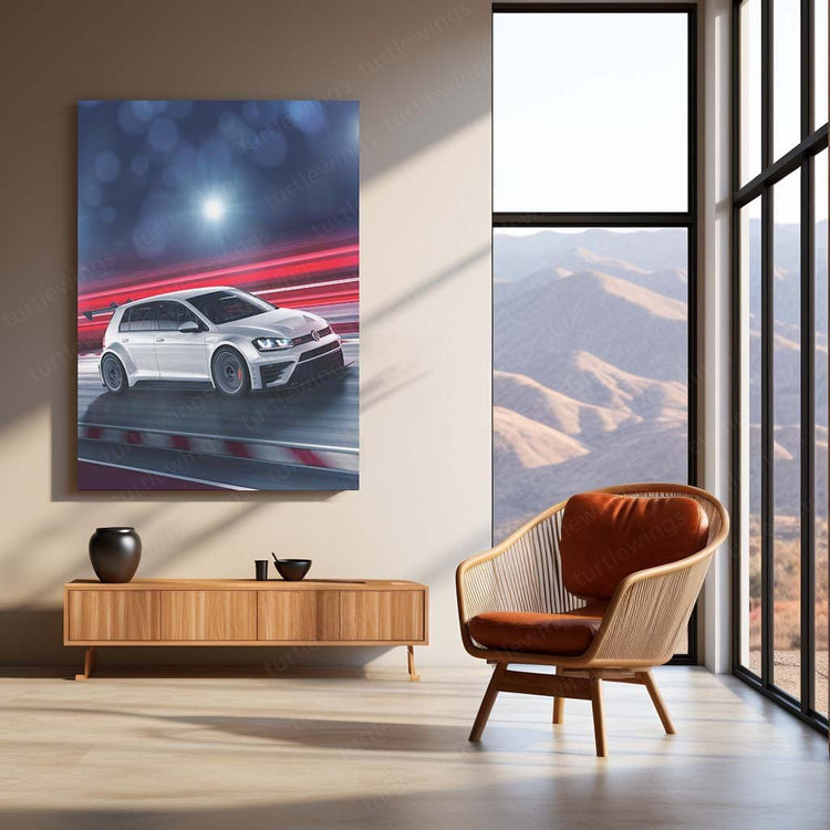 2016 Volkswagen Golf GTI TCR Metal Poster | Racing Art