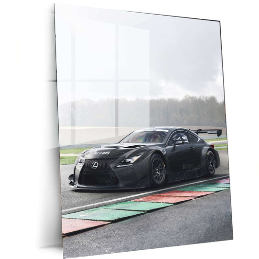 2017 Lexus RC F GT3 Metal Poster | High-Performance Racing Art & Car Decor - TURTLEWINGS 