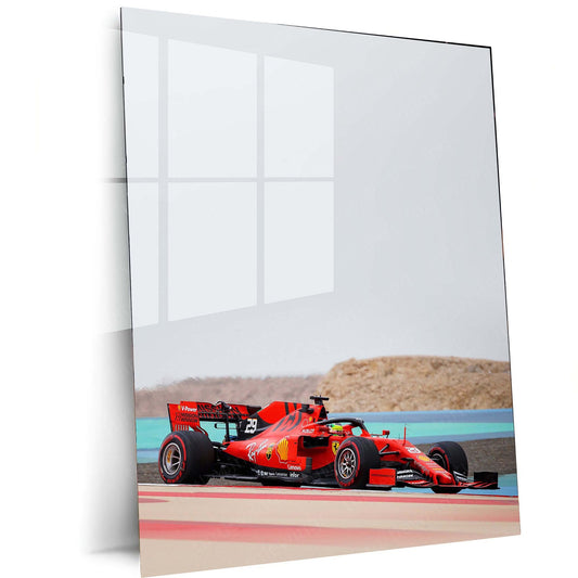 2019 Formula Ferrari SF90 Metal Poster | F1 Racing Art 2