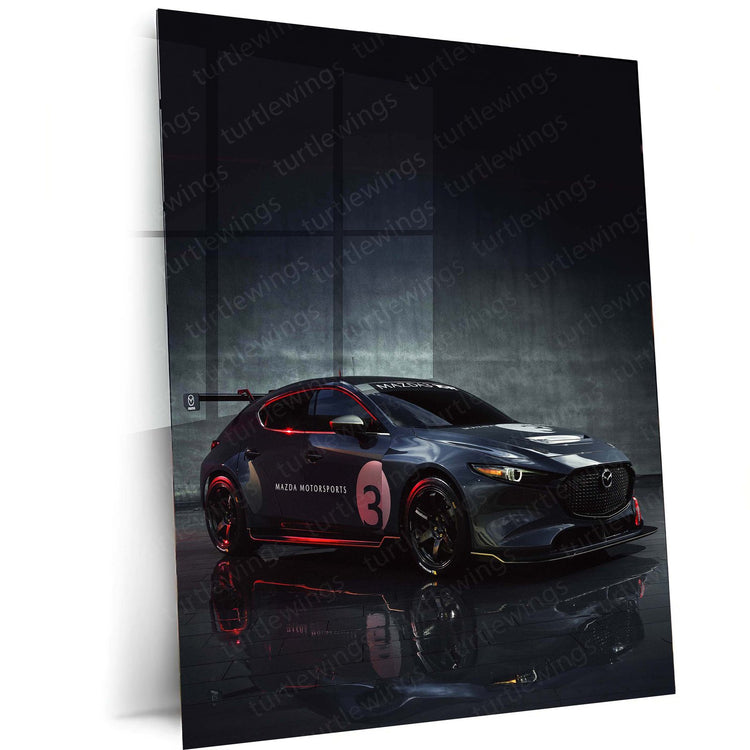 2020 Mazda 3 TCR Metal Poster | Racing Art