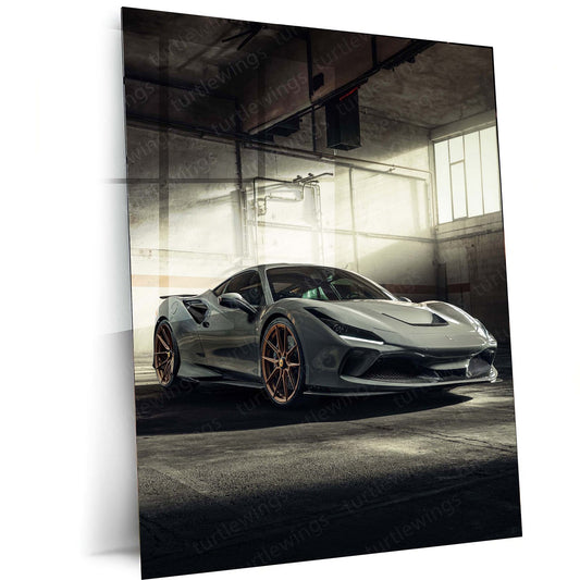 2021 Novitec Ferrari F8 Tributo Metal Poster | Supercar Art