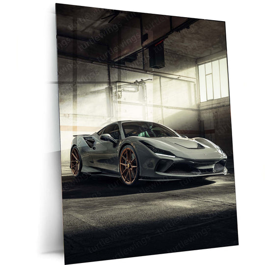 2021 Novitec Ferrari F8 Tributo Metal Poster | Supercar Art